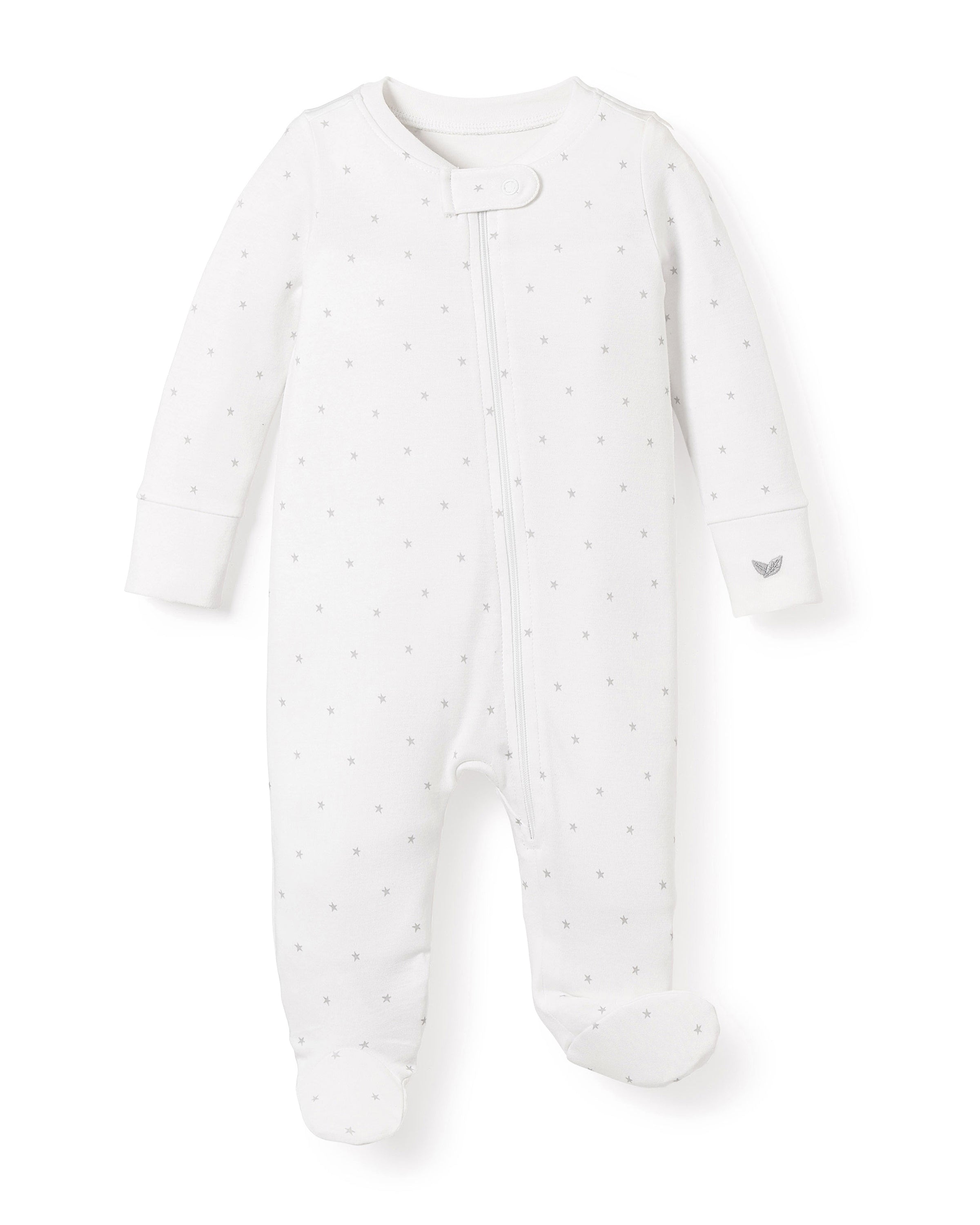 Baby's Pima Romper in Grey Stars