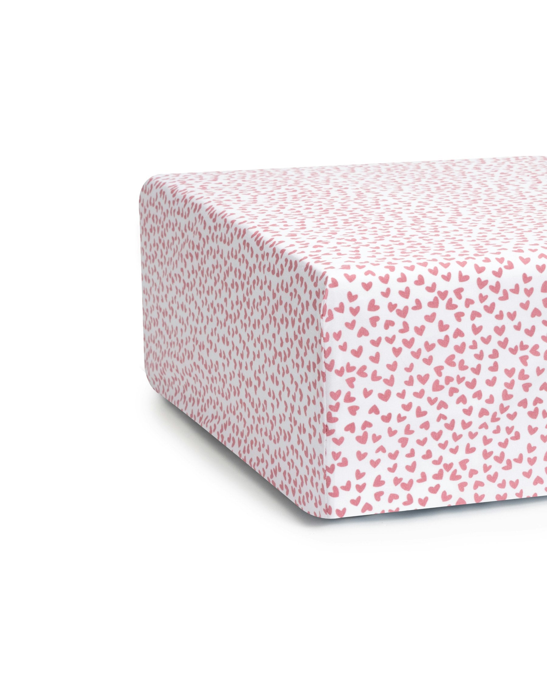 Luxe Premium Cotton Crib Sheet in Sweethearts
