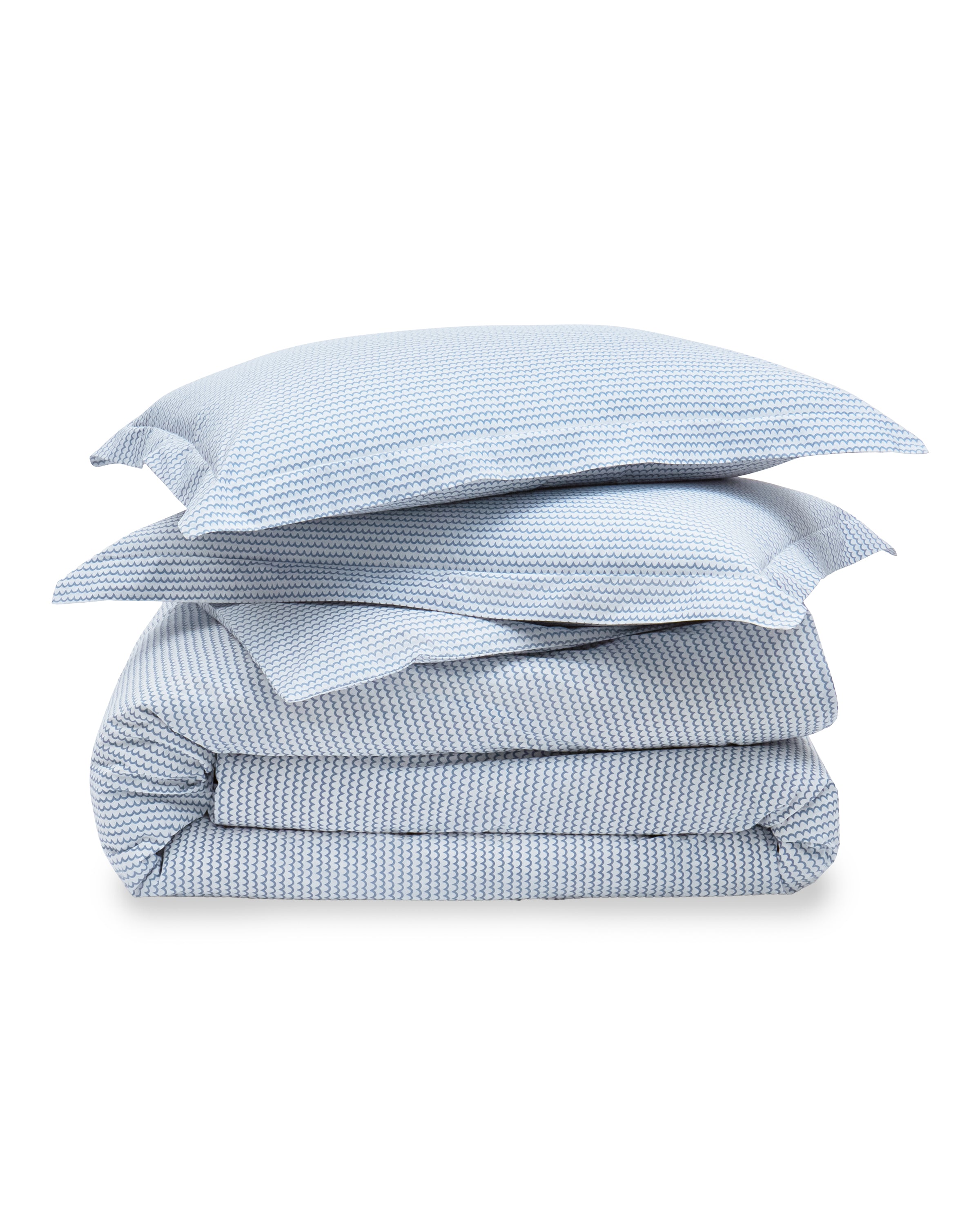 Luxe Premium Percale Duvet Set in La Mer Duvet