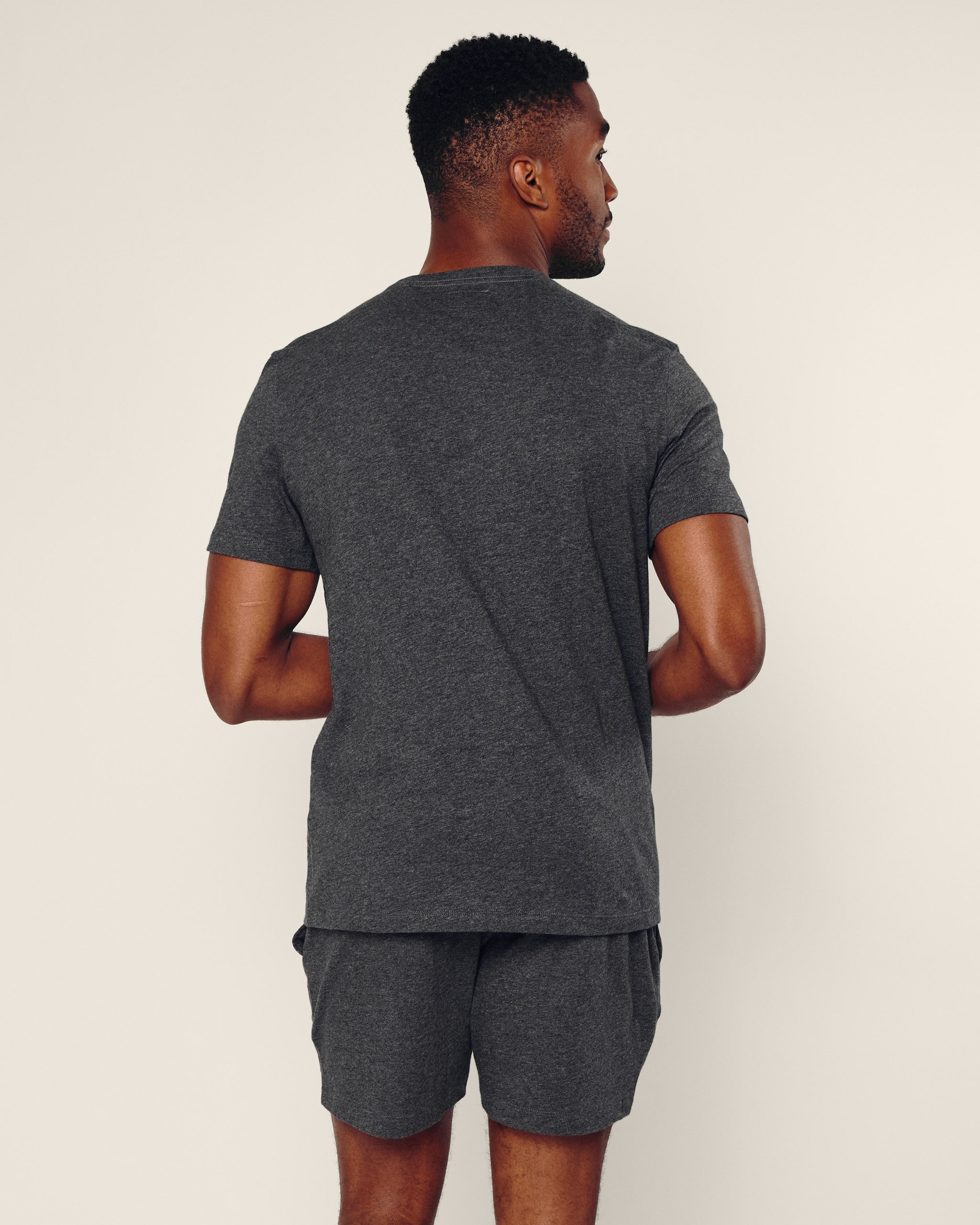 Men's 5" Pima Short in Dark Heather Grey