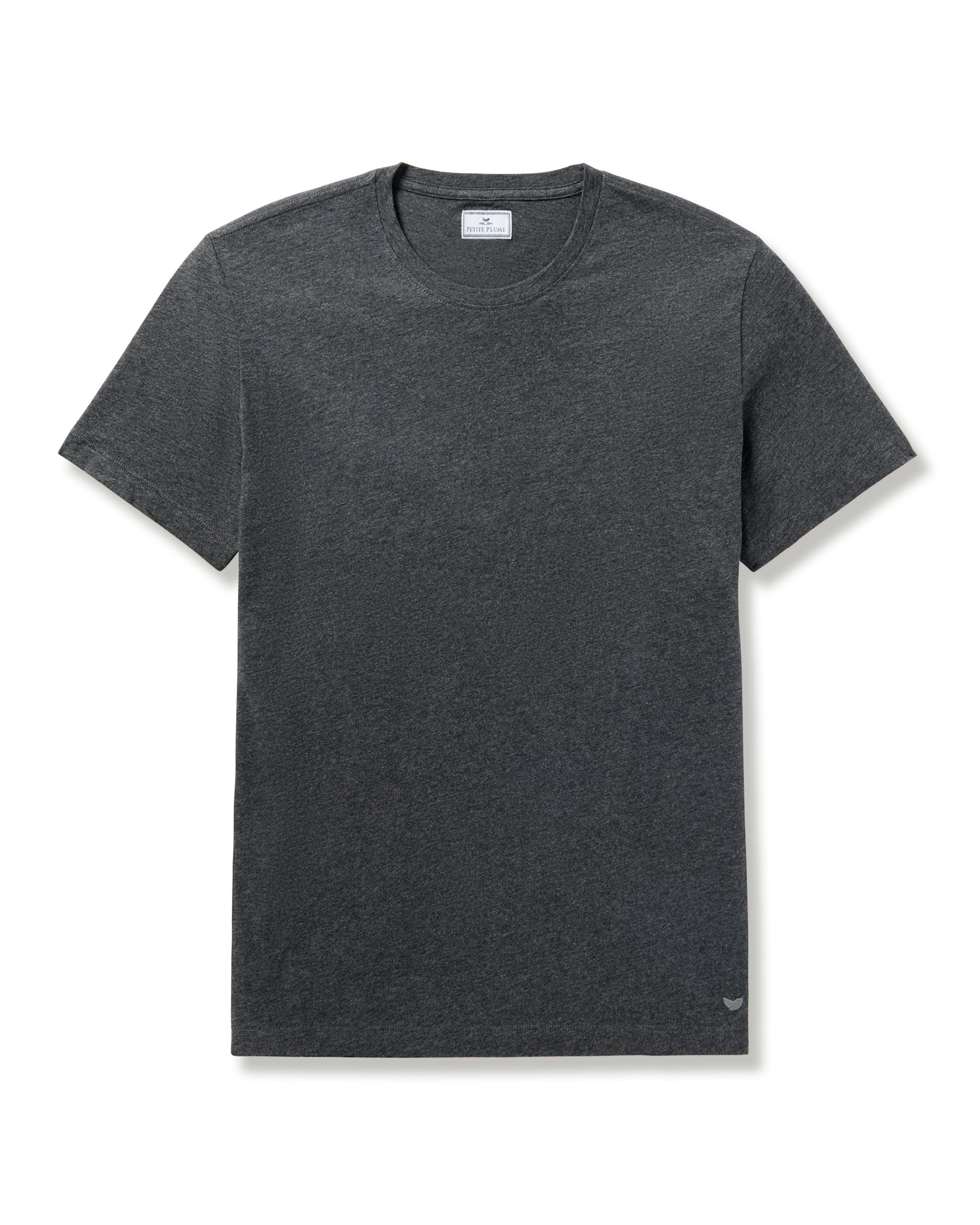 Men's Pima Essential Crew Neck Tee in Dark Heather Grey