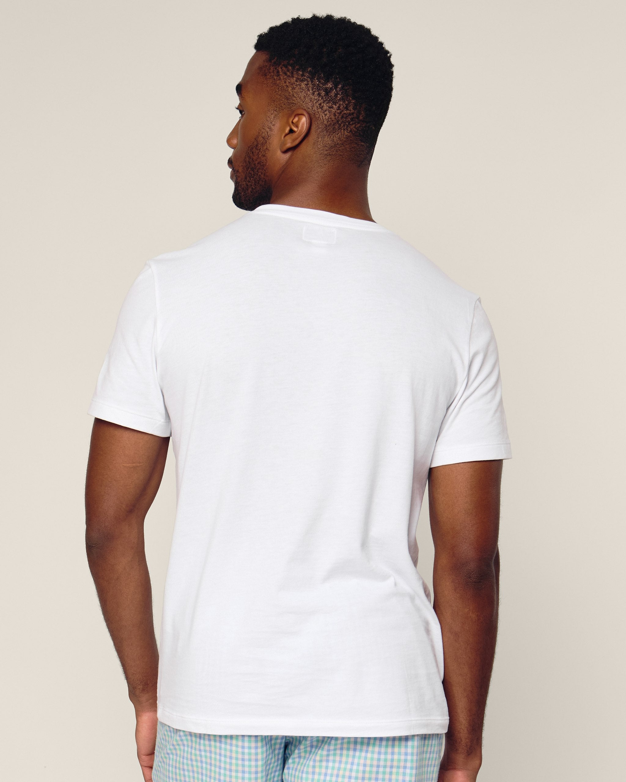 Men's Pima Essential Crew Neck Tee in Dark Heather Grey
