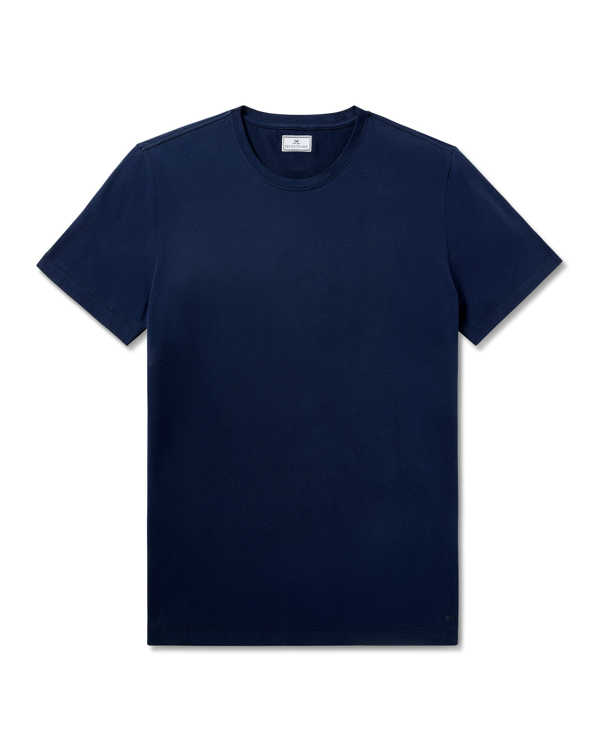 Men's Pima Essential Crew Neck Tee in Navy