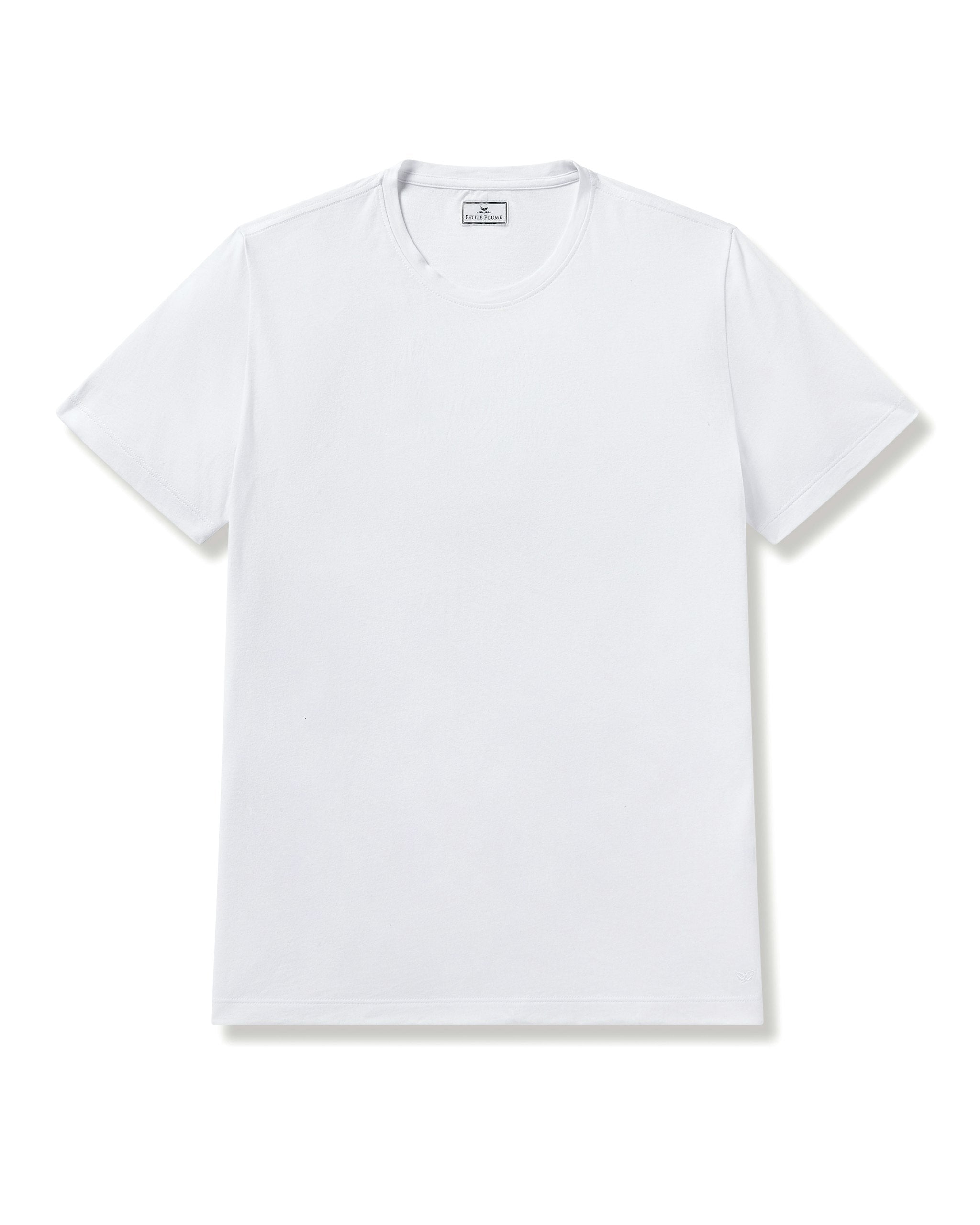 Men's Pima Essential Crew Neck Tee in White