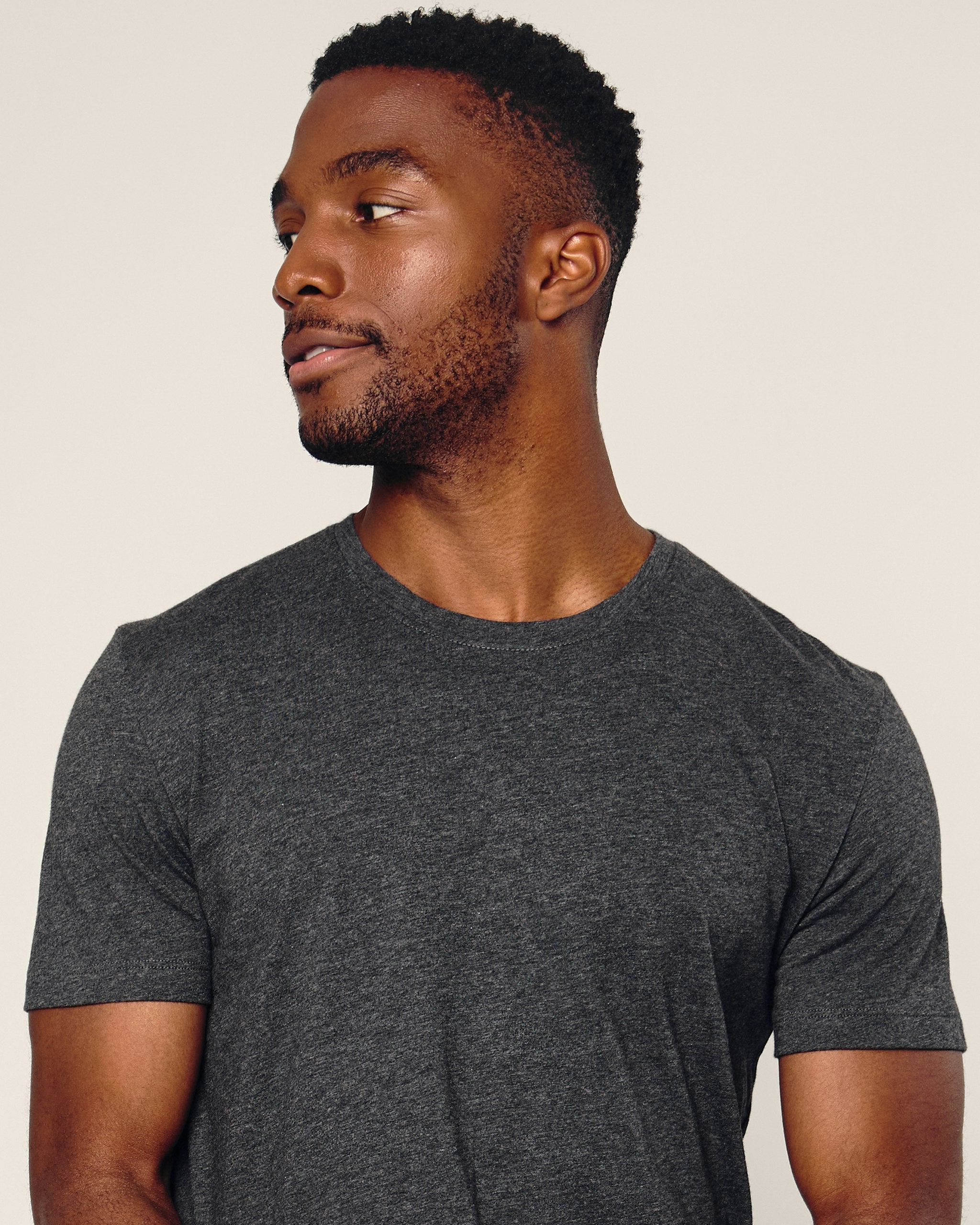 Men's Pima Essential Crew Neck Tee in White