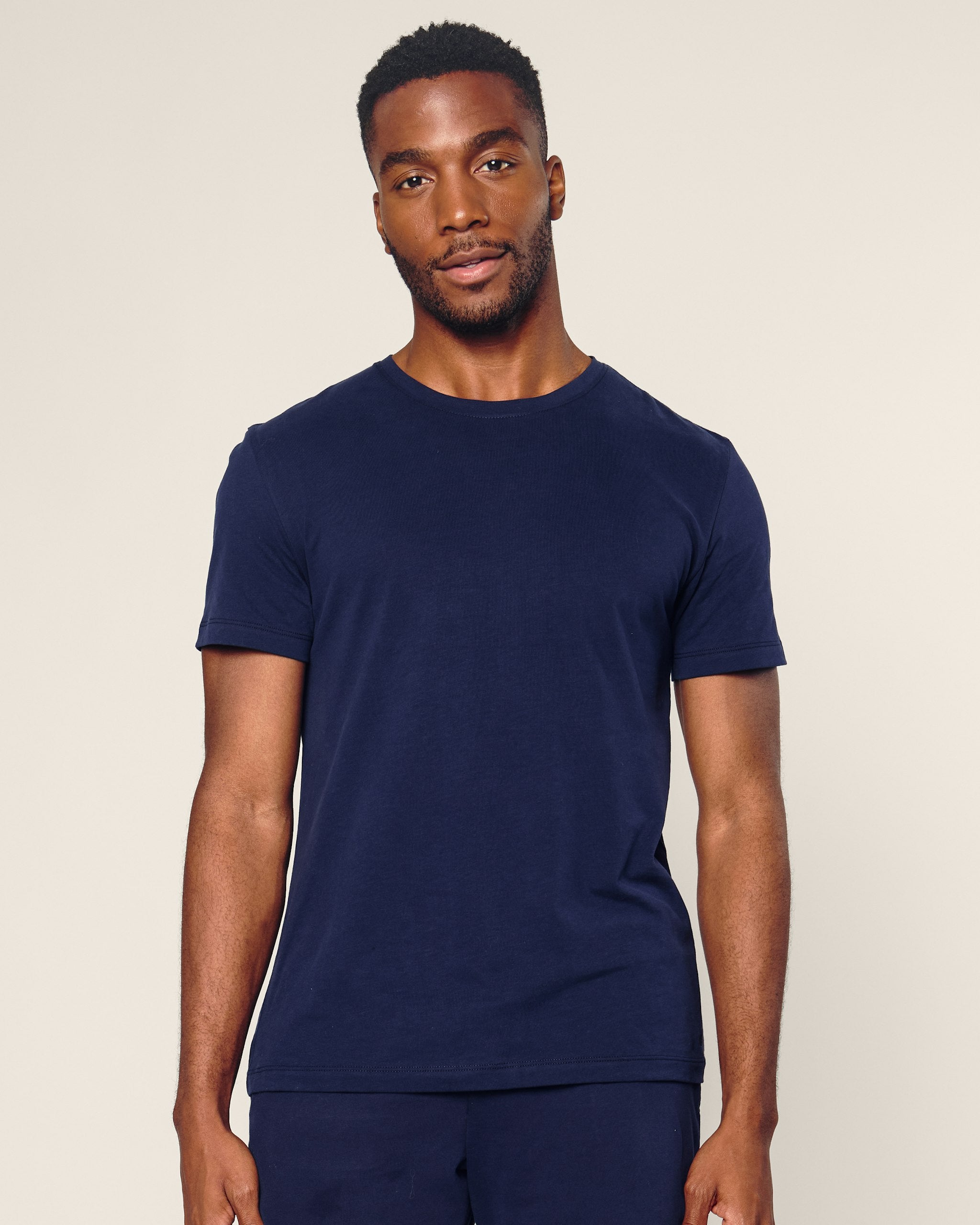 Men's Pima Essential Crew Neck Tee in White