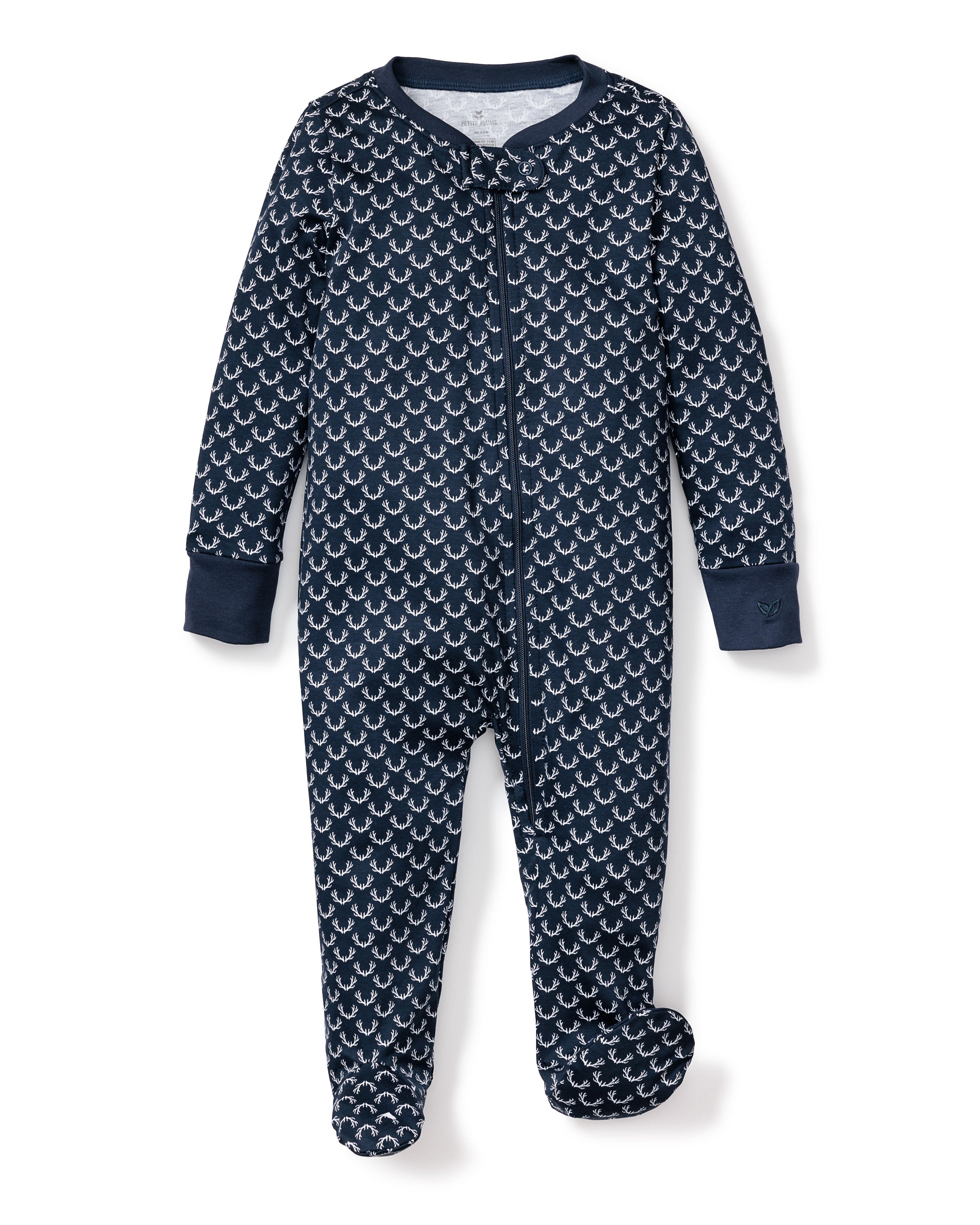 Baby's Pima Romper in Nordic Antlers