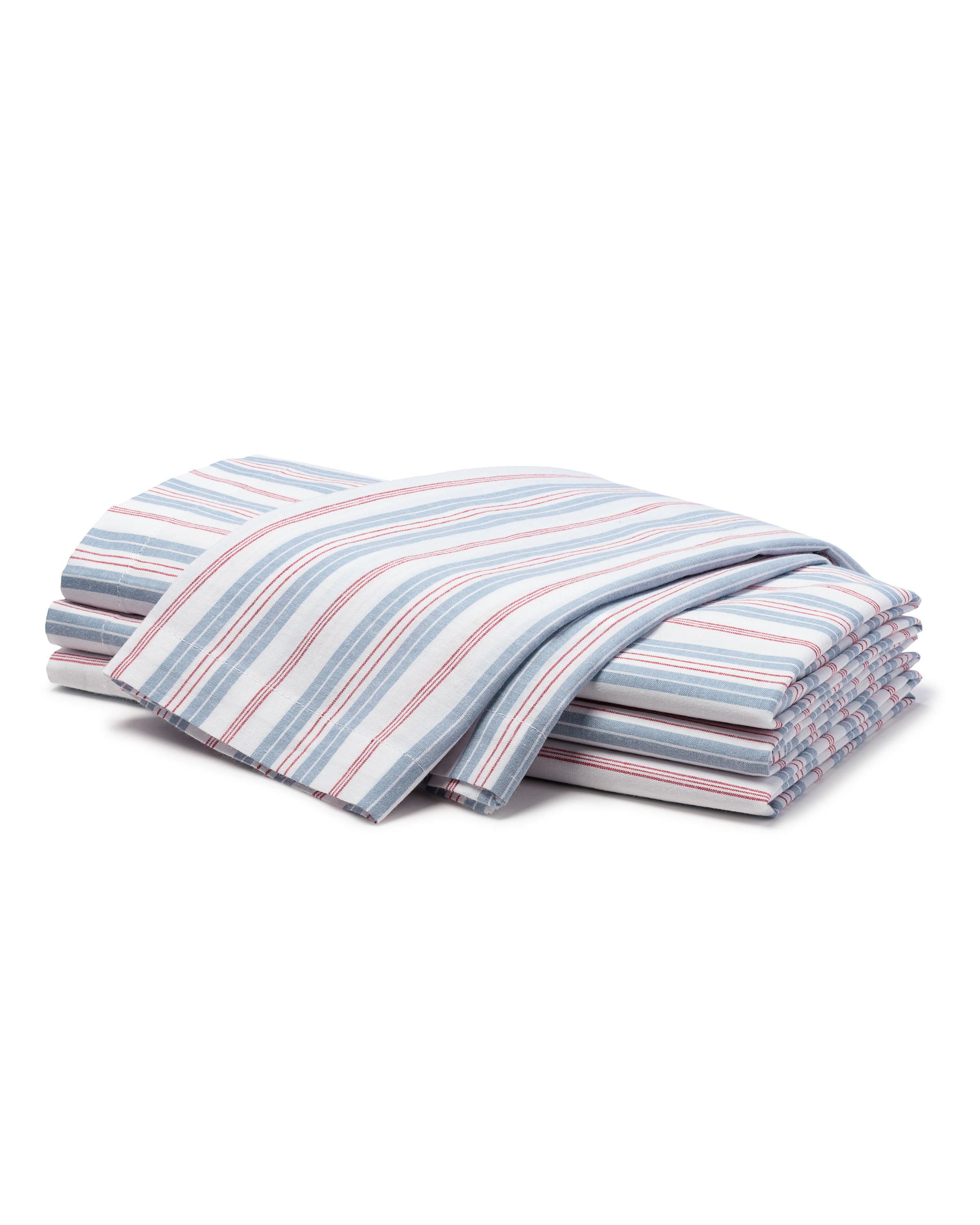 Signature Twill Table Runner & Napkin set in Vintage French Stripes