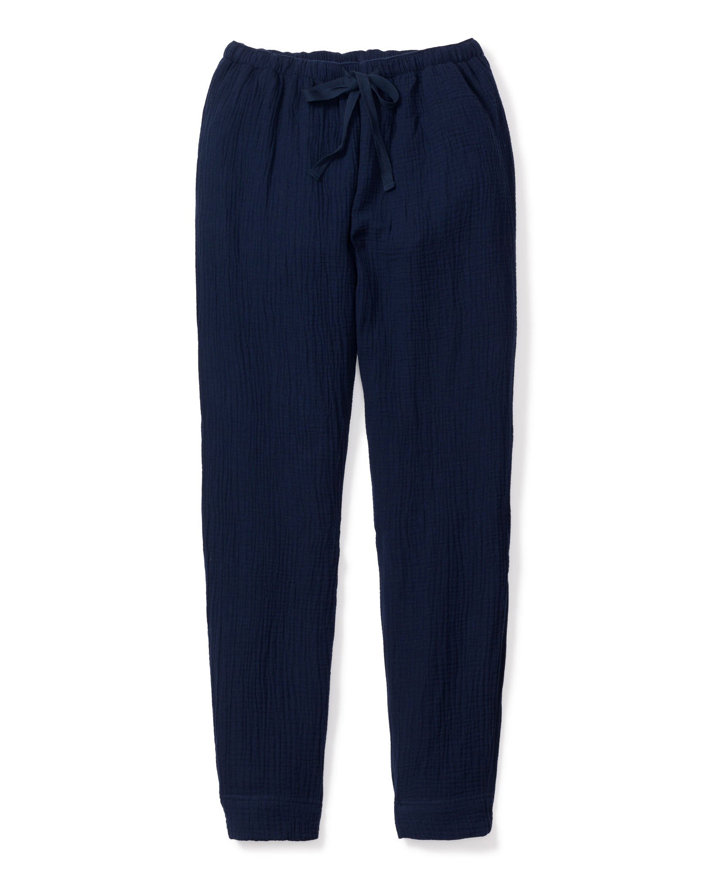 Women's Gauze Drawstring Pants in Navy
