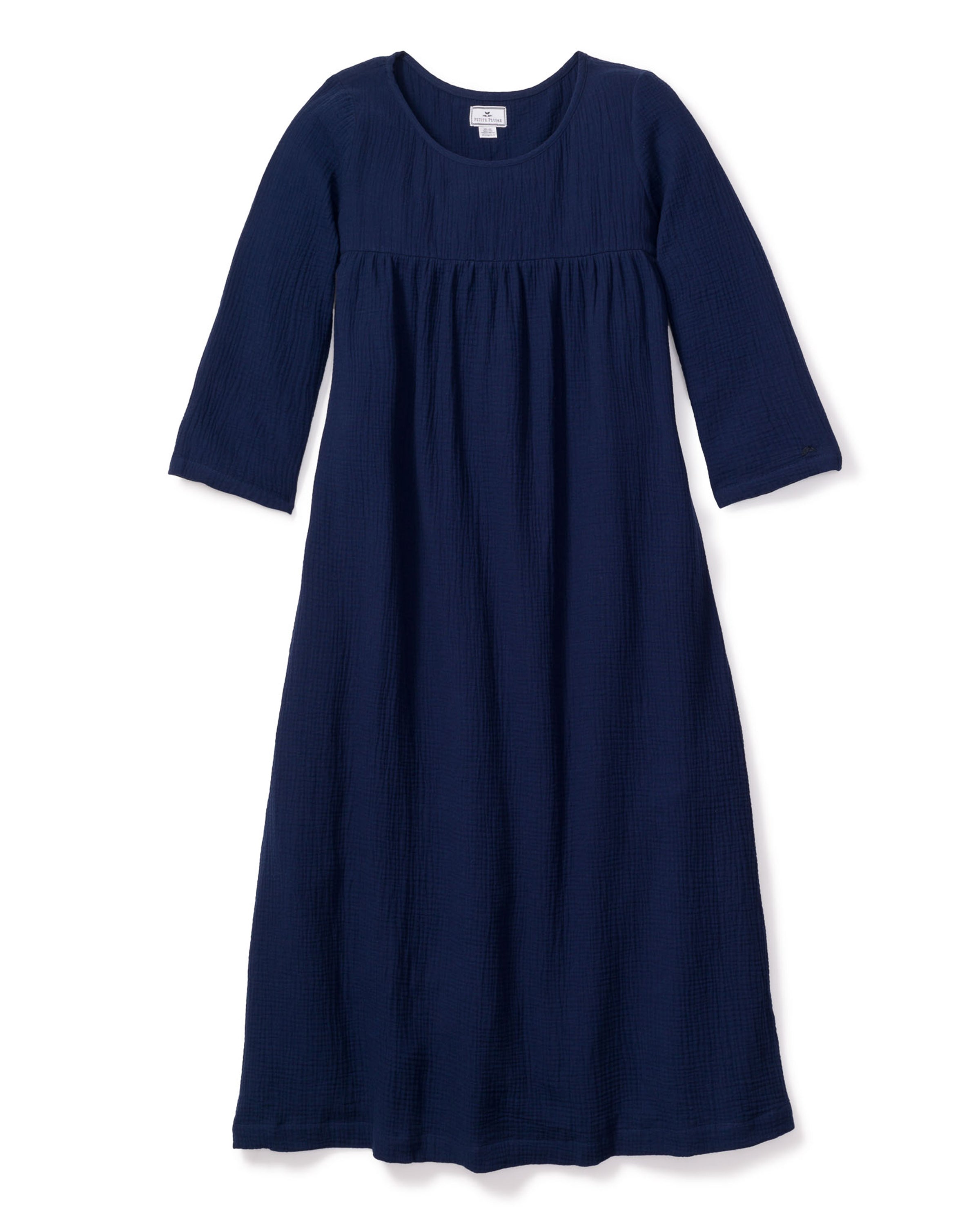 Women's Gauze Provence Sundress in Navy