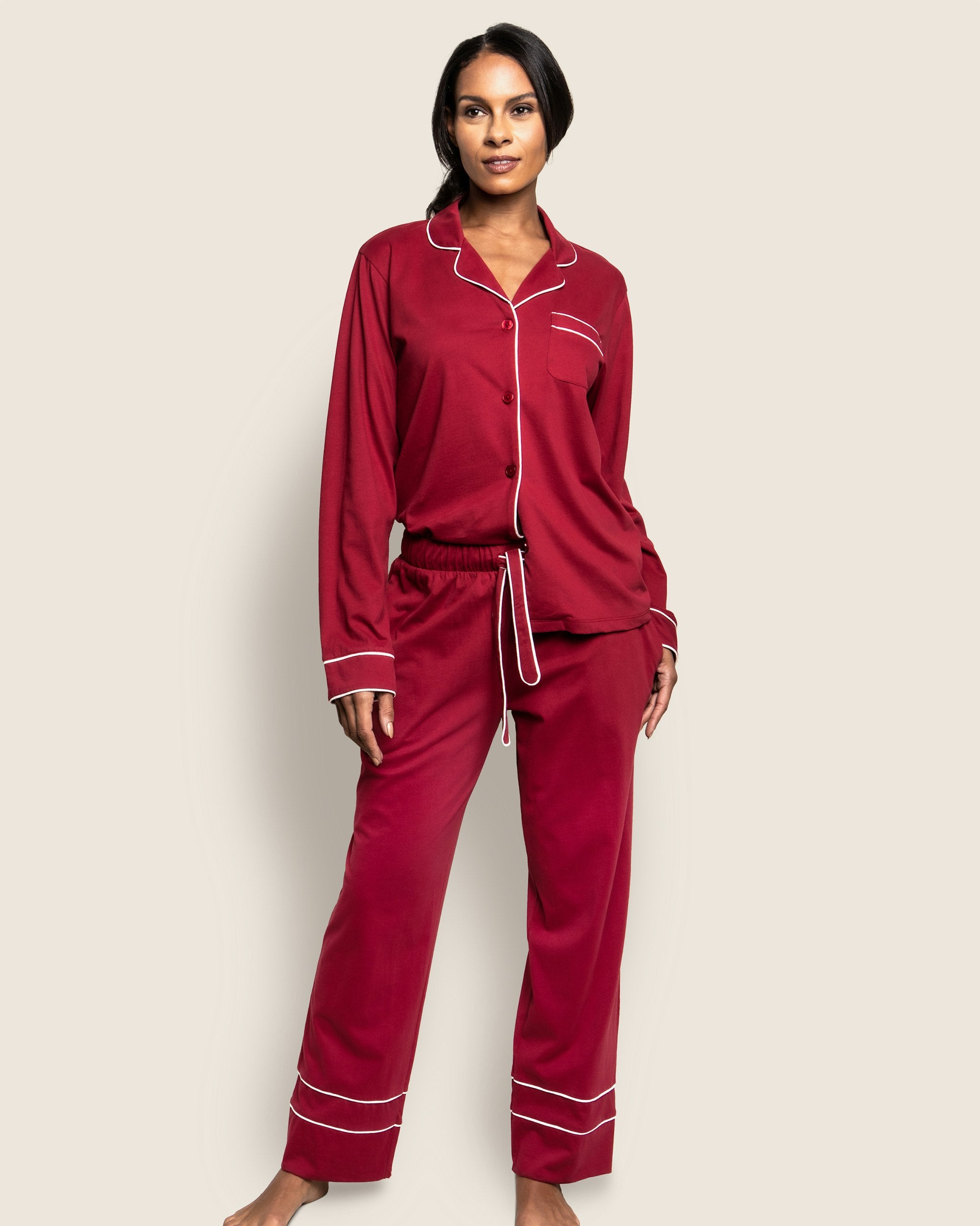 Women's Pima Astaire Pajama Set in Black