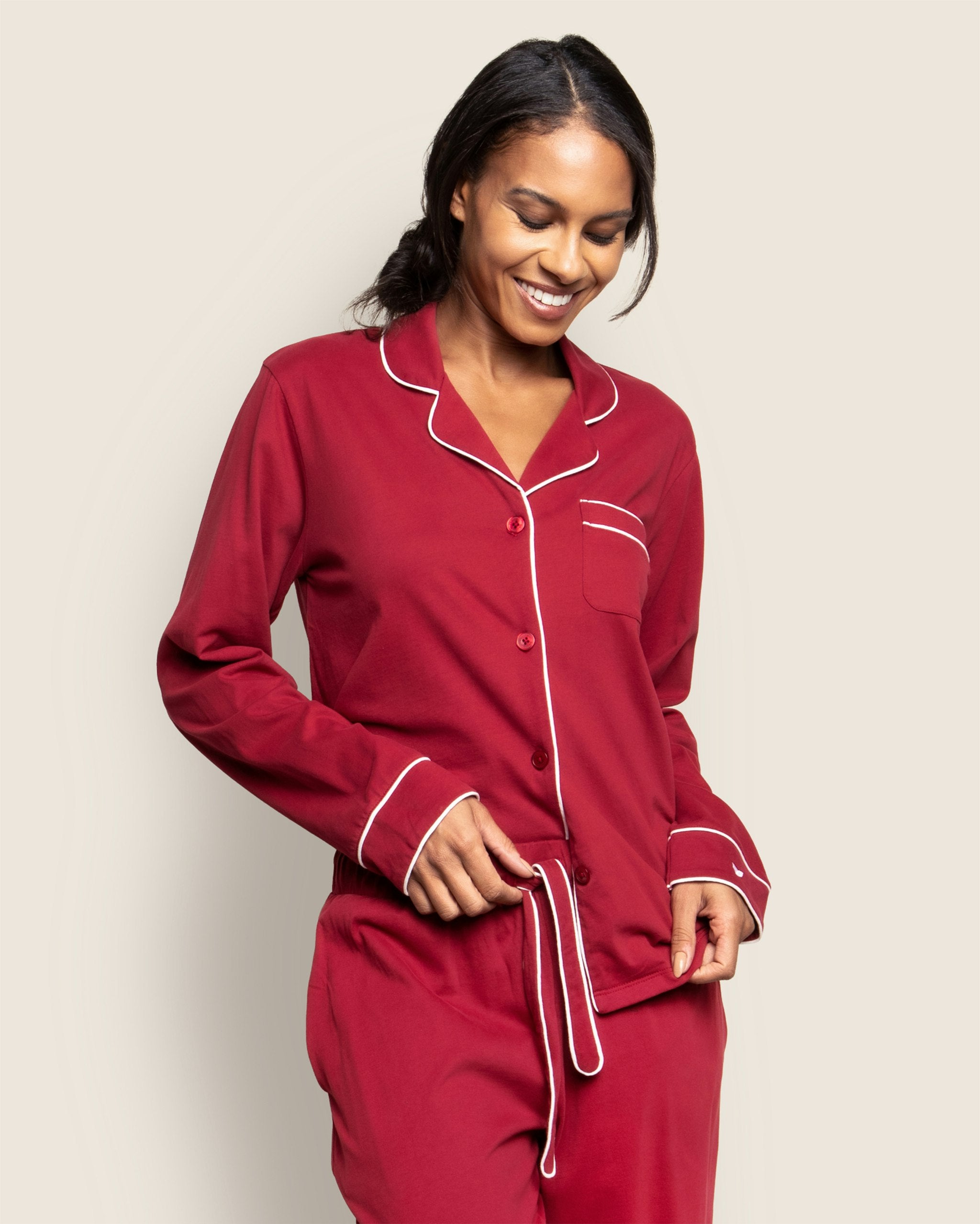 Women's Pima Astaire Pajama Set in Black