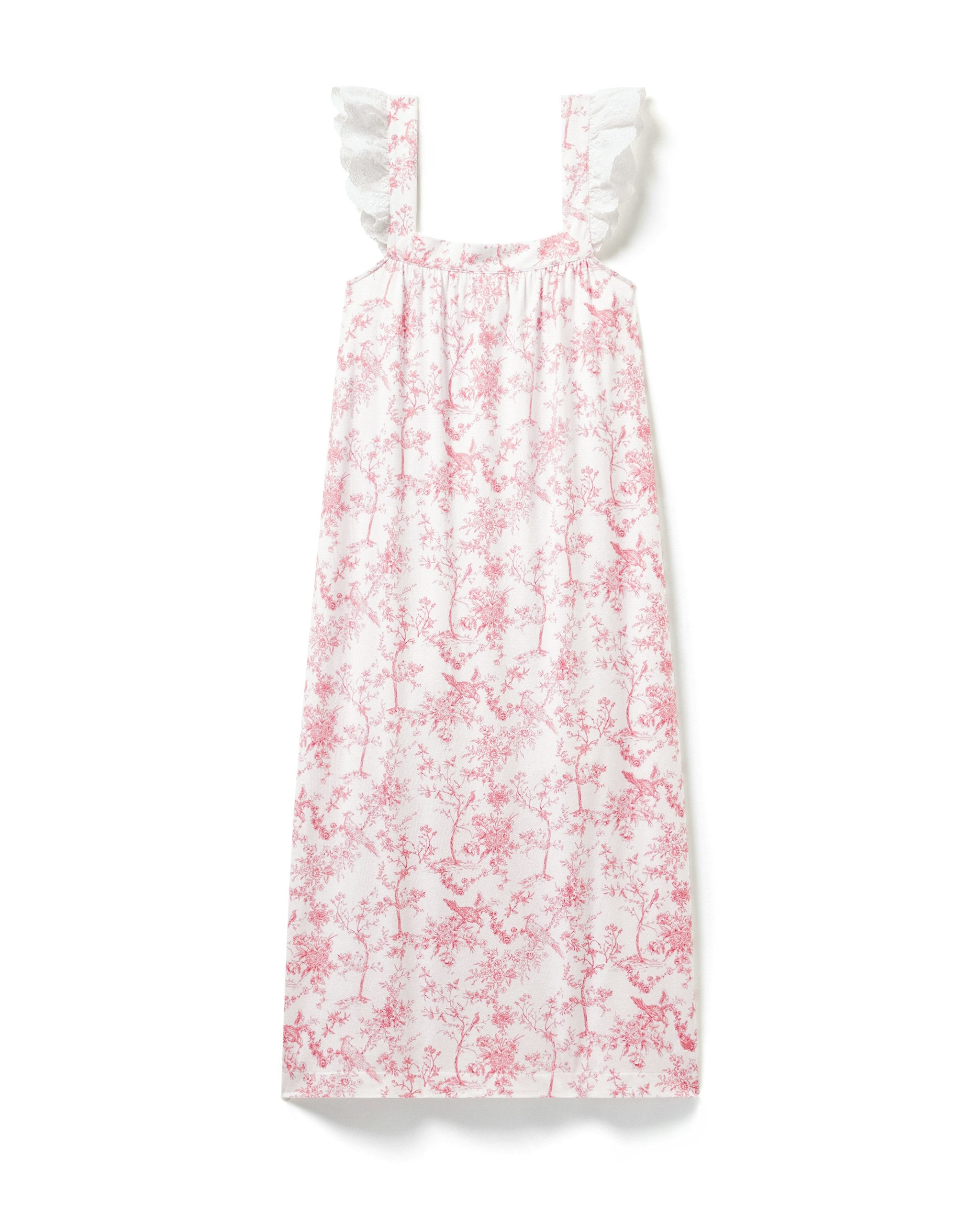 Women's Pima Clara Nightgown in Pink Timeless Toile