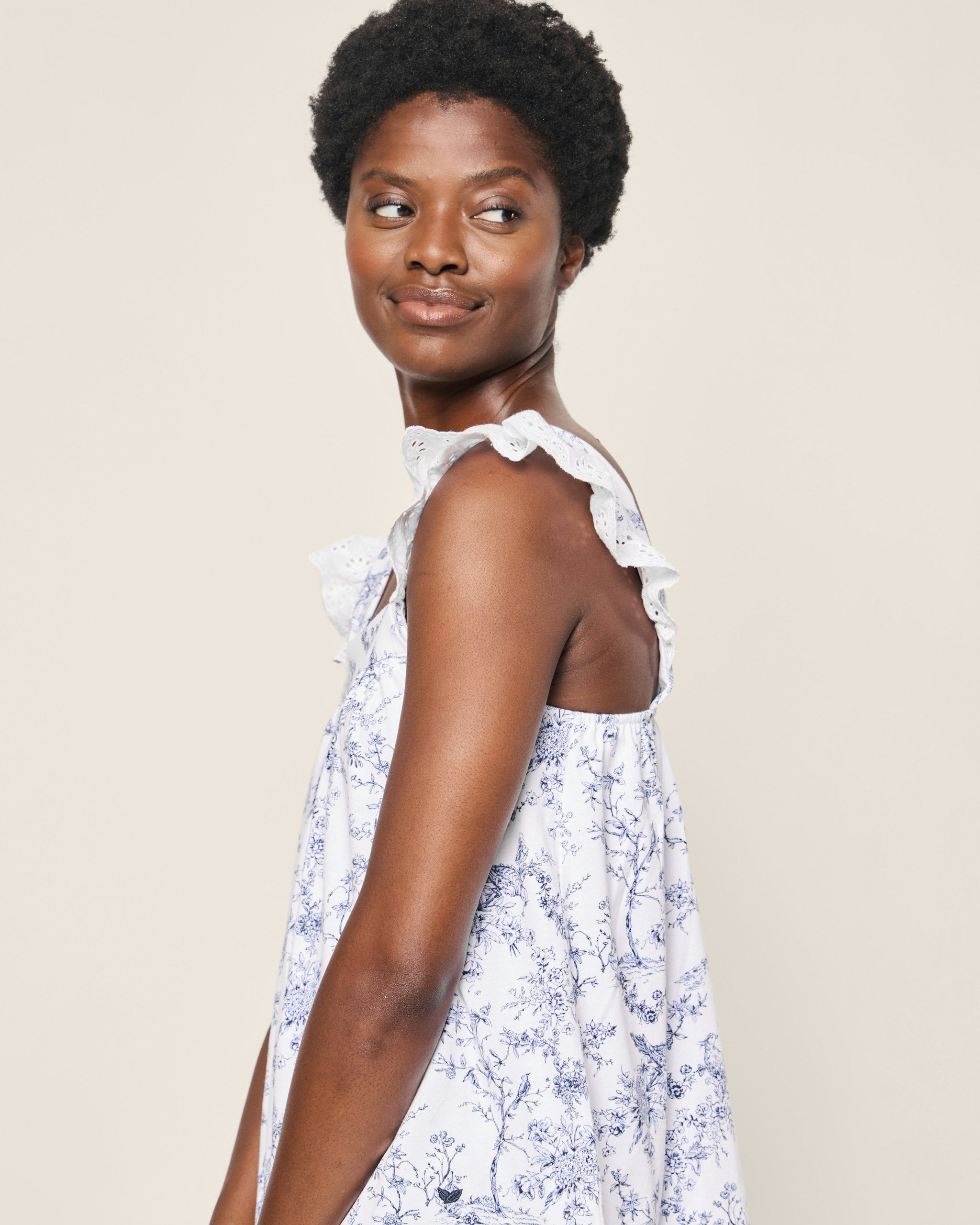 Women's Pima Clara Short Set in Timeless Toile