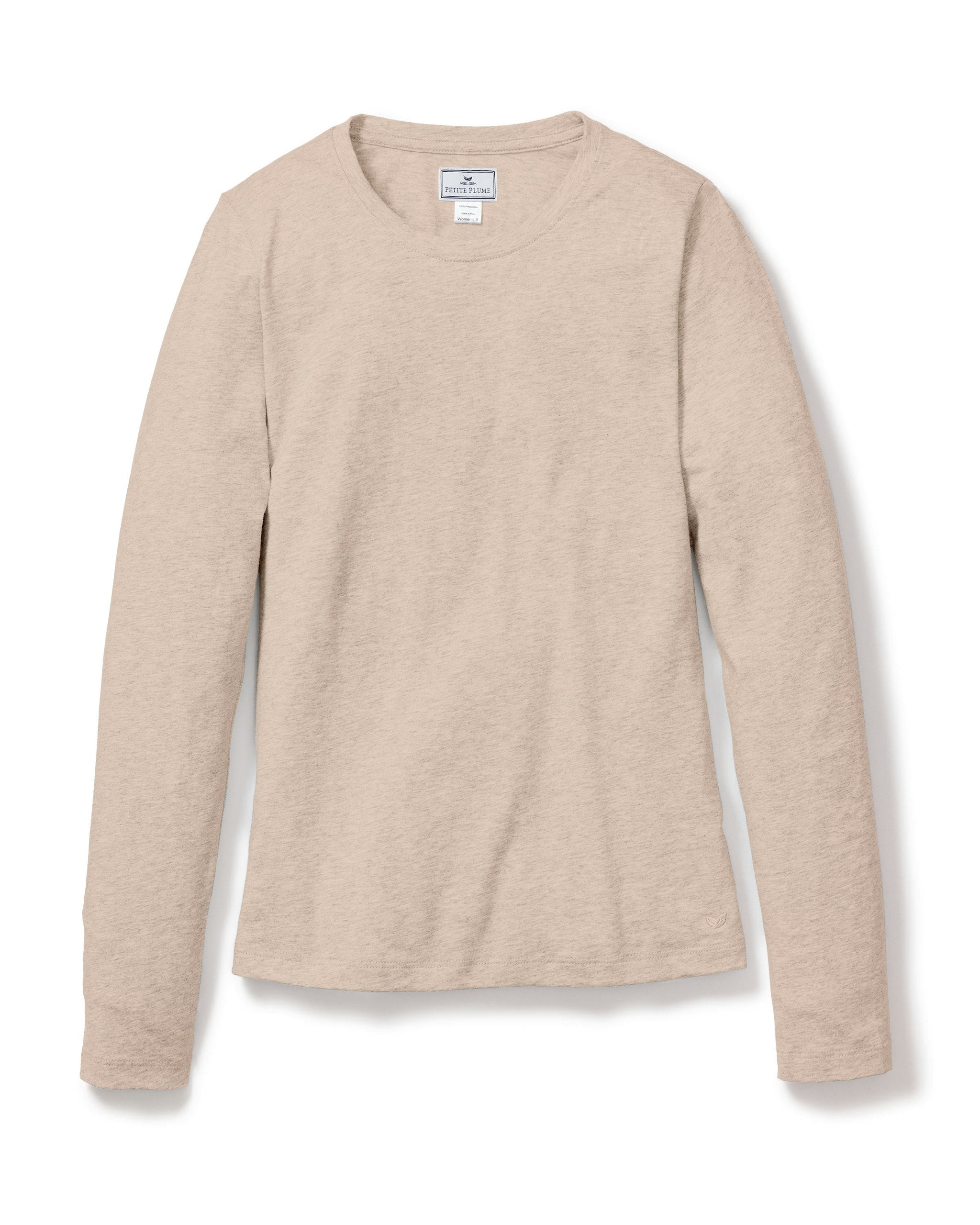 Women's Pima Long Sleeve Top in Camel
