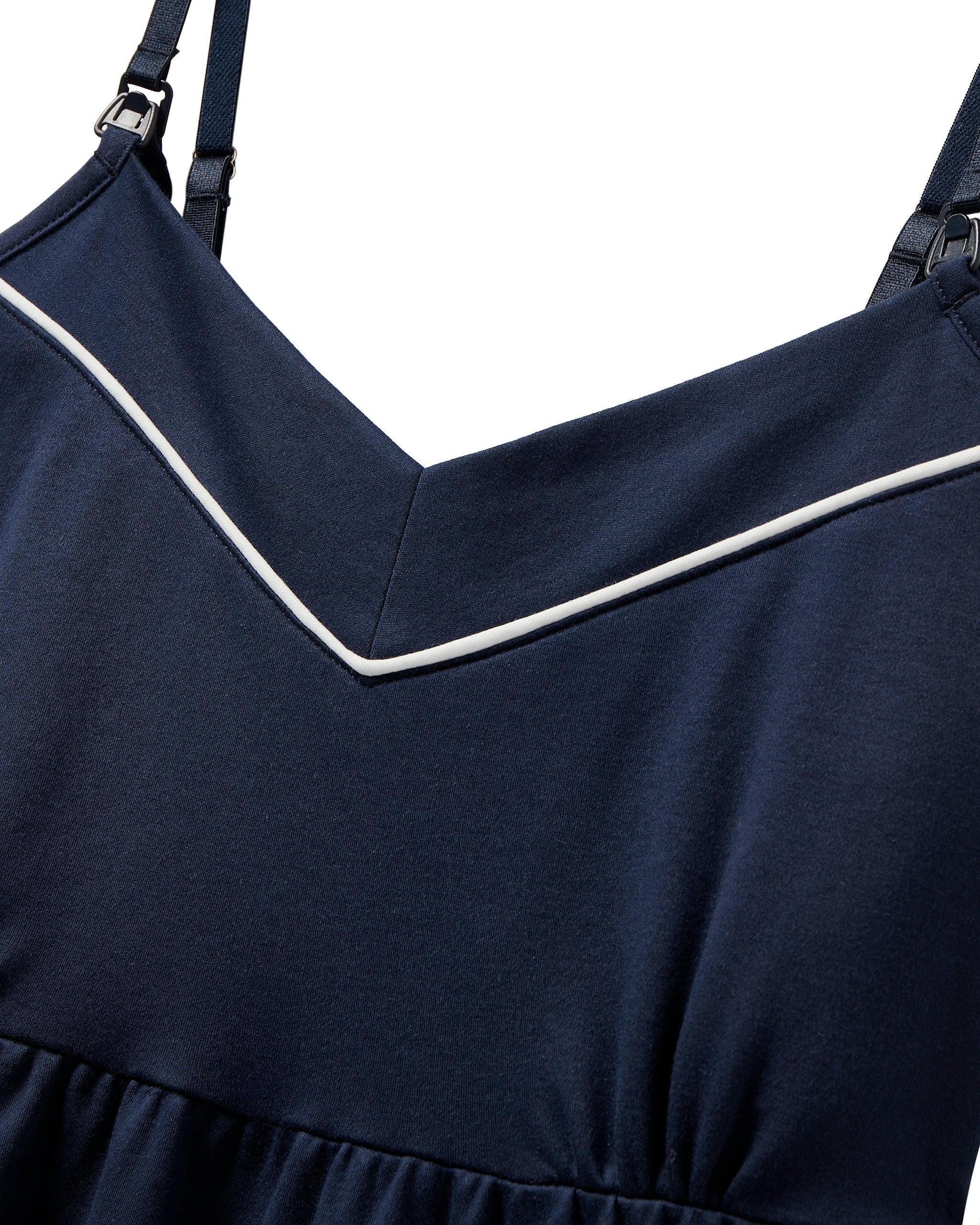 Women's Pima Maternity Nightgown in Navy